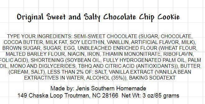 Sweet & Salty Chocolate Chip Cookie